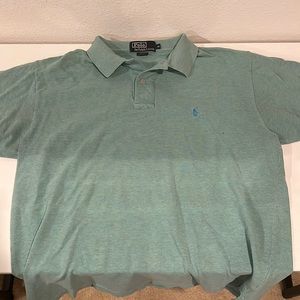 Green polo shirt